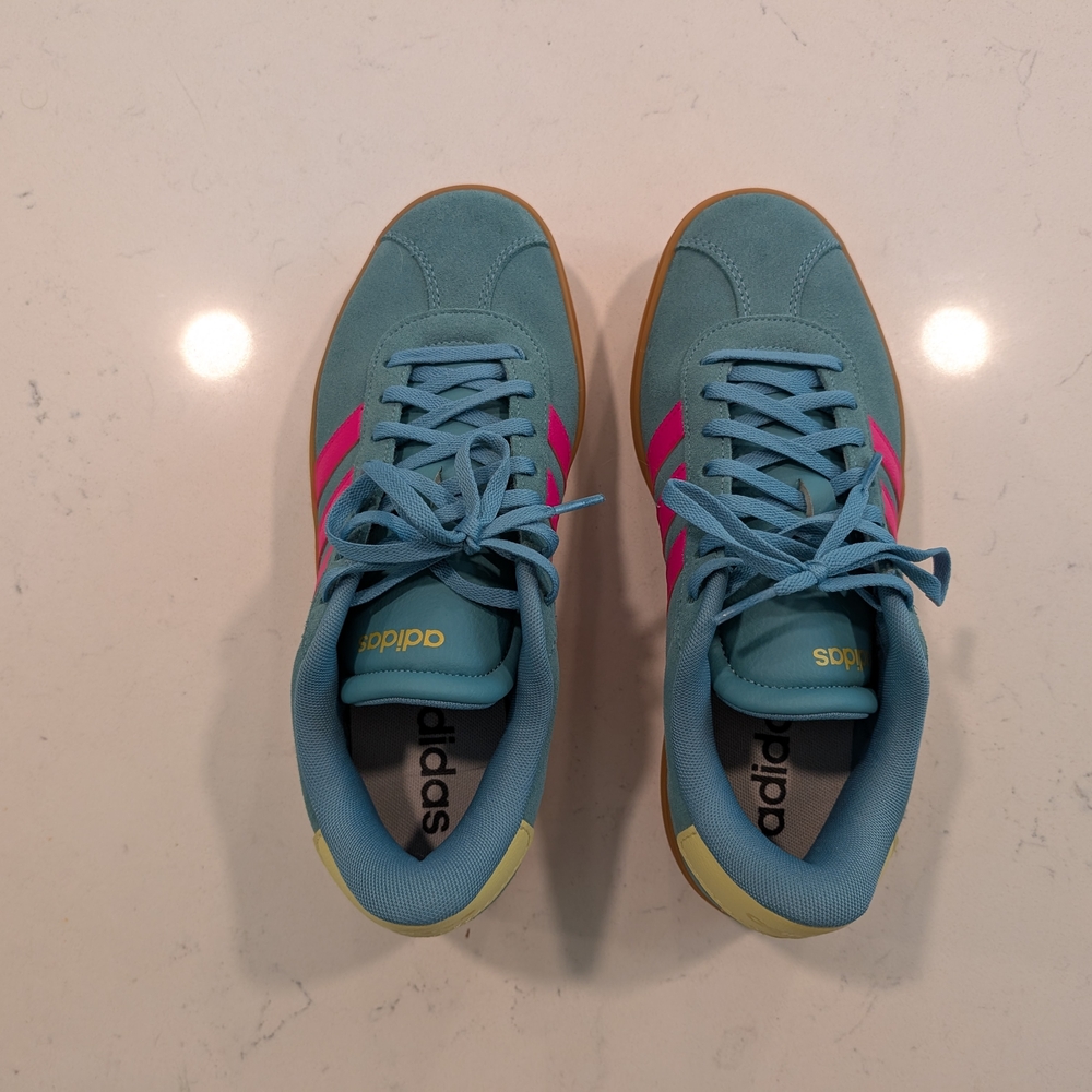 adidas Teal and Pink Athletic Shoes
